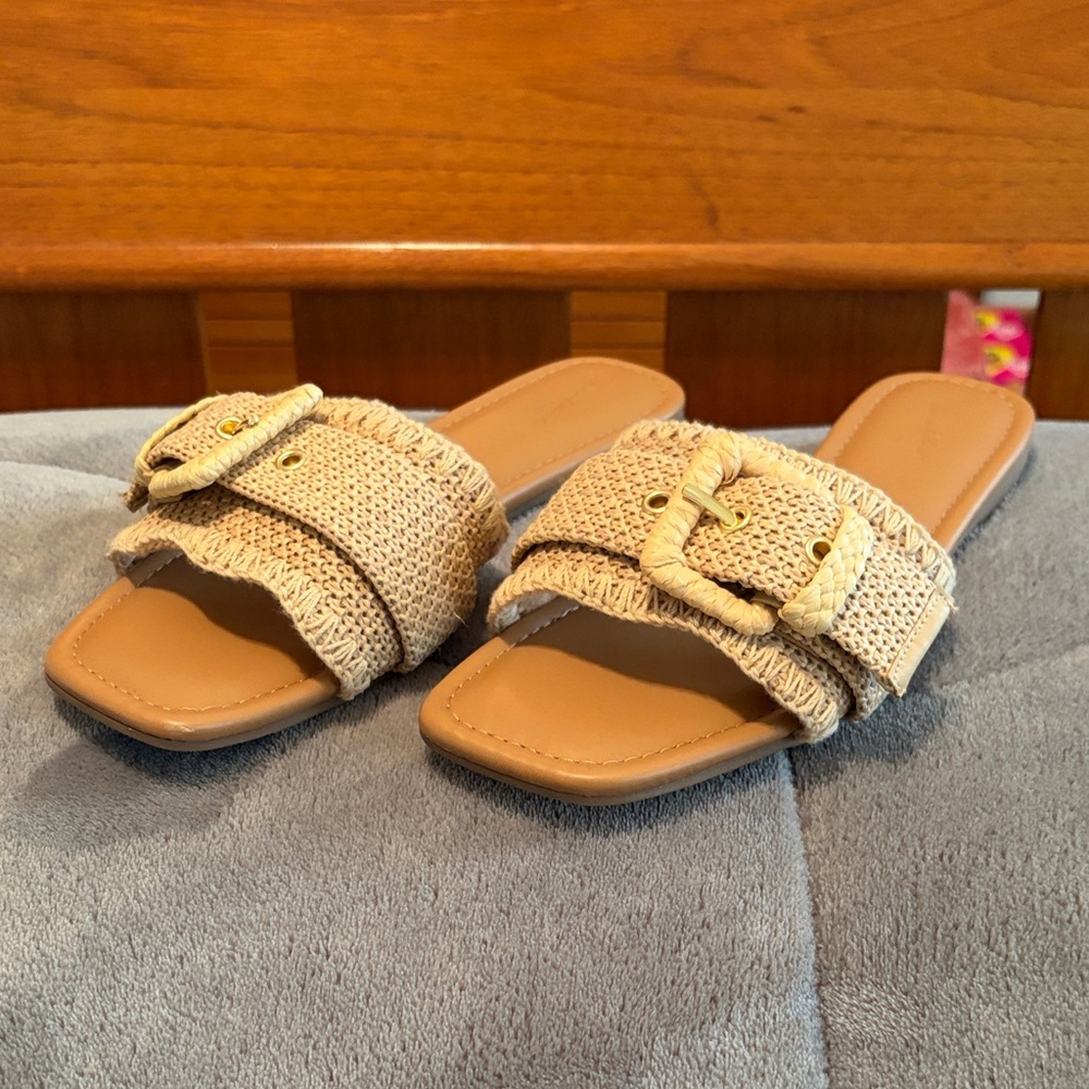 Universal Thread Raffia Sandals - image 1